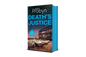 Book cover of Death's Justice, an Essex Murder Mystery by Jack Probyn. A gritty crime thriller featuring a weathered wooden boathouse on a muddy Essex shoreline at dusk. Book 1 in the DS Tomek Bowen series, perfect for fans of JD Kirk and JM Dalgliesh
